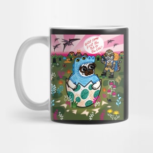 What Came First The Pug Or The Egg? Mug